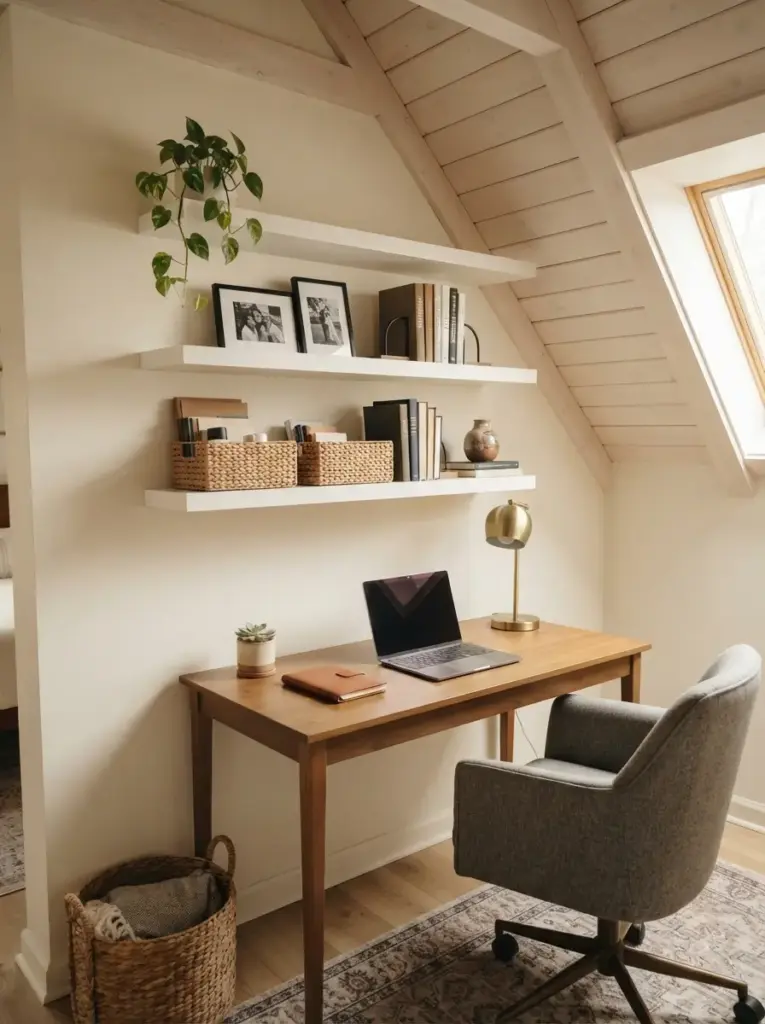 Install Floating Shelves for Vertical Storage