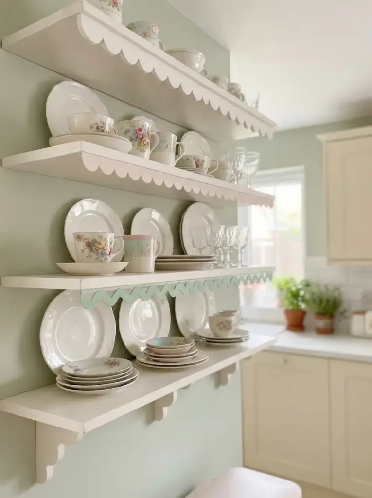 Install Removable Scalloped Shelf Edging