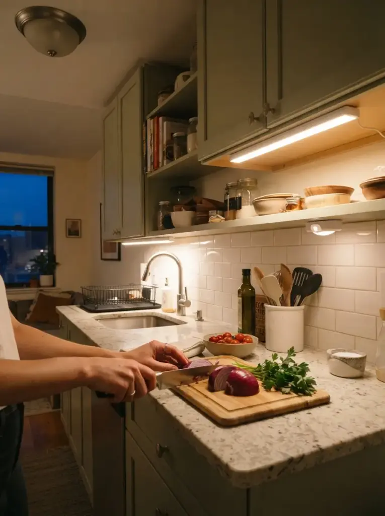 Install Removable Under-Cabinet Lighting