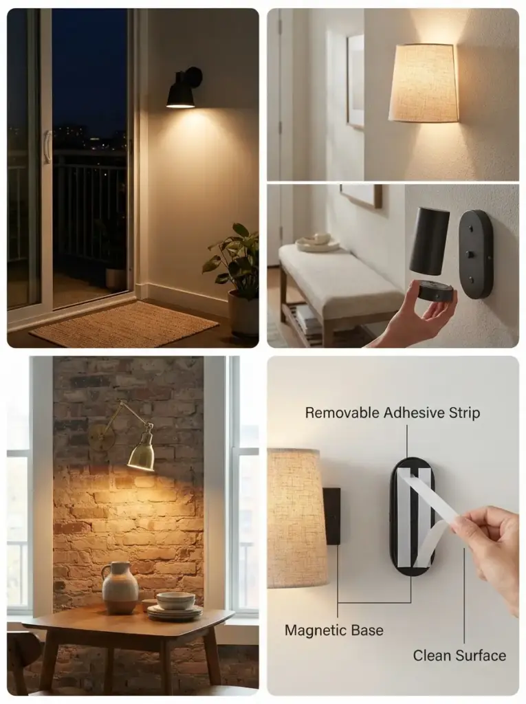 Install Renter-Friendly Wall Sconces