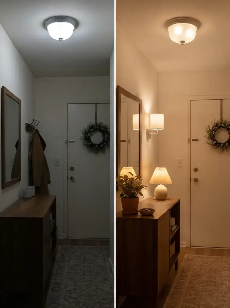 Install Warm Layered Lighting