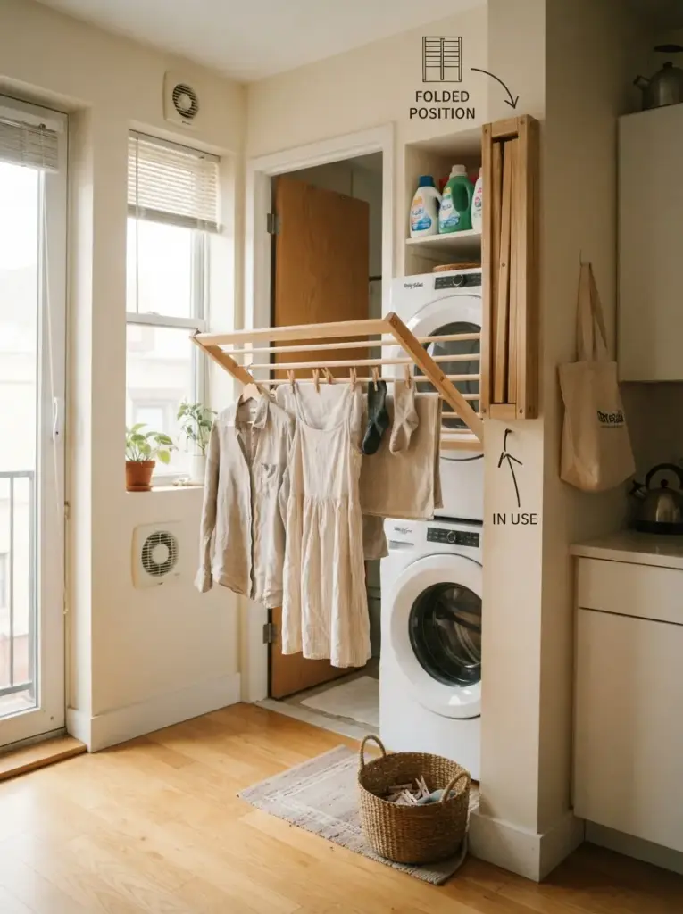 Install a Wall-Mounted Drying Rack