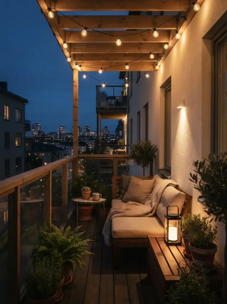 Install warm low-glare lighting