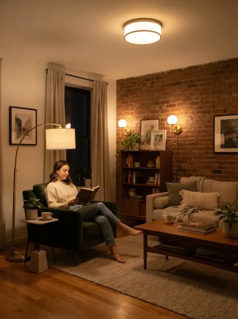 Layer Lighting Instead of Relying on One Ceiling Light