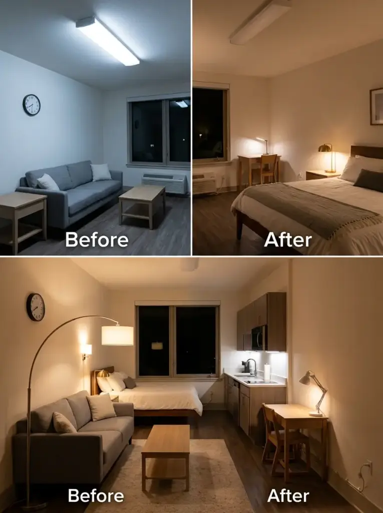 Layer Lighting Instead of Relying on One Ceiling Light