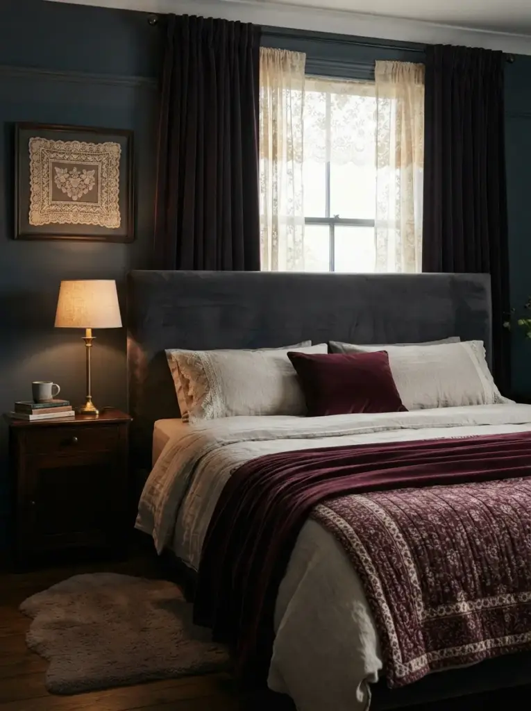 Layer Velvet, Lace, and Washed Linen Carefully