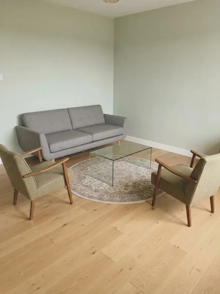 Layer a Large Rug Under the Main Seating