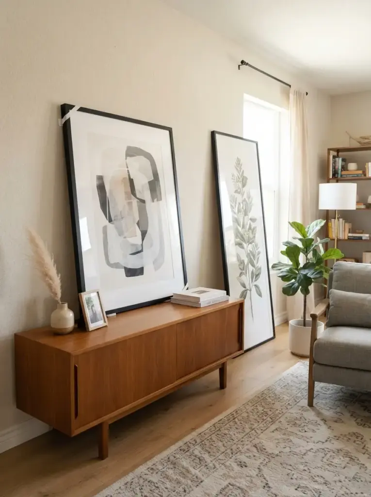 Lean Large Art Instead of Hanging It