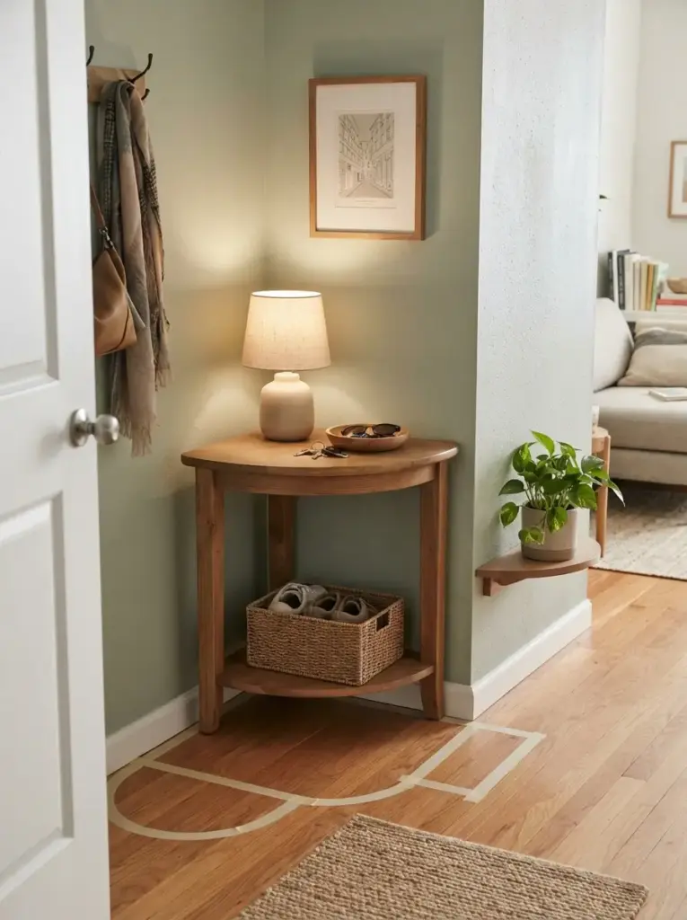 Make a Corner Work With Triangular or Curved Pieces
