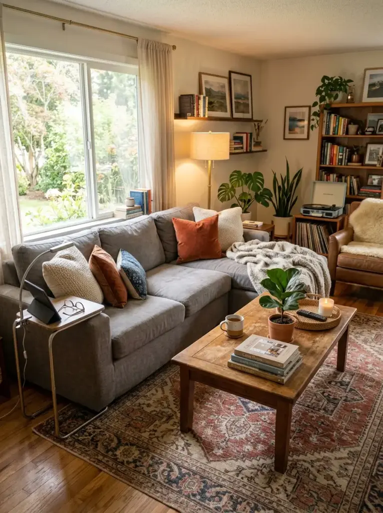 Make the Sofa Area Feel Comfortable and Useful