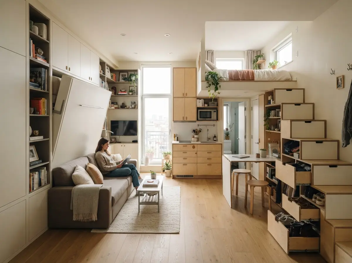 Micro Apartment Ideas With Clever Storage Solutions