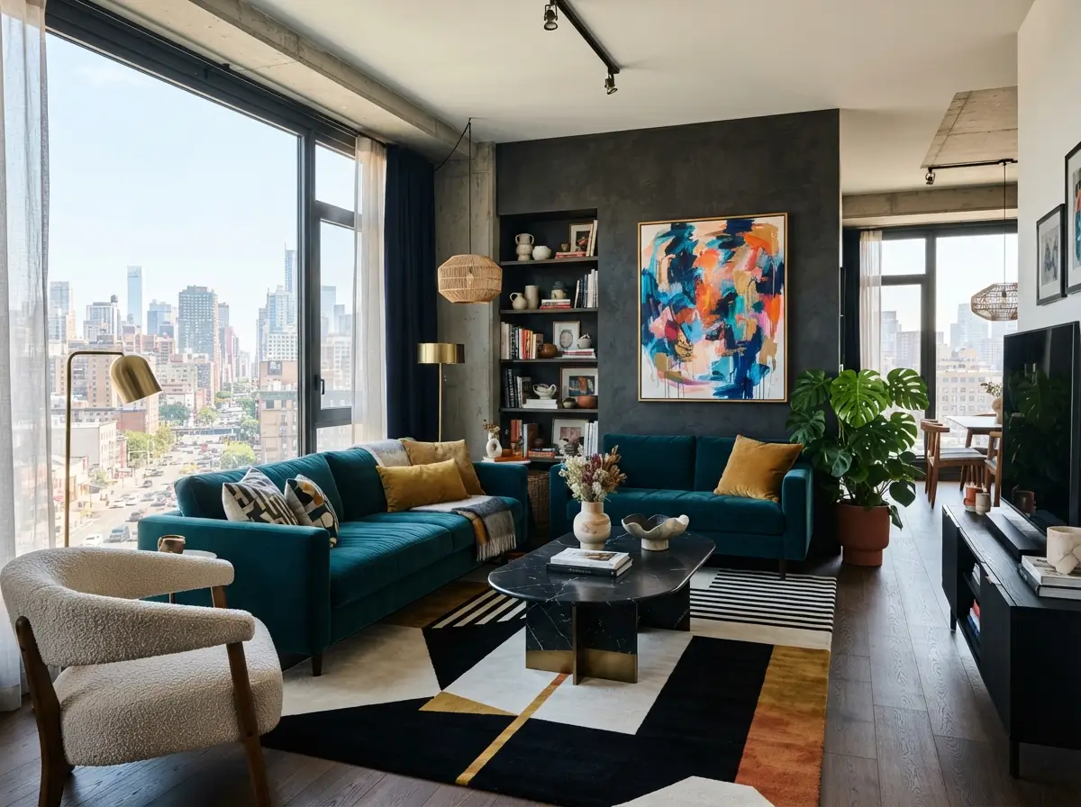 Modern Apartment Living Room Ideas With Bold Details