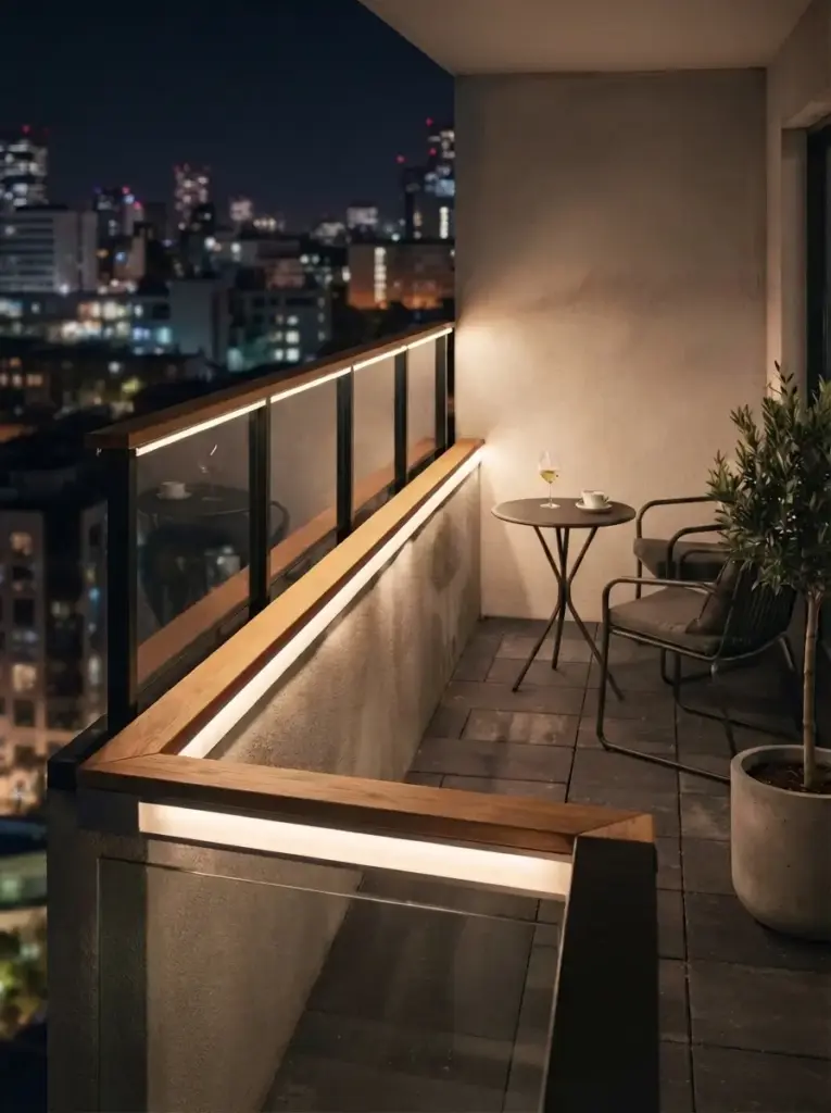 Mount LED Strip Lights Under a Railing