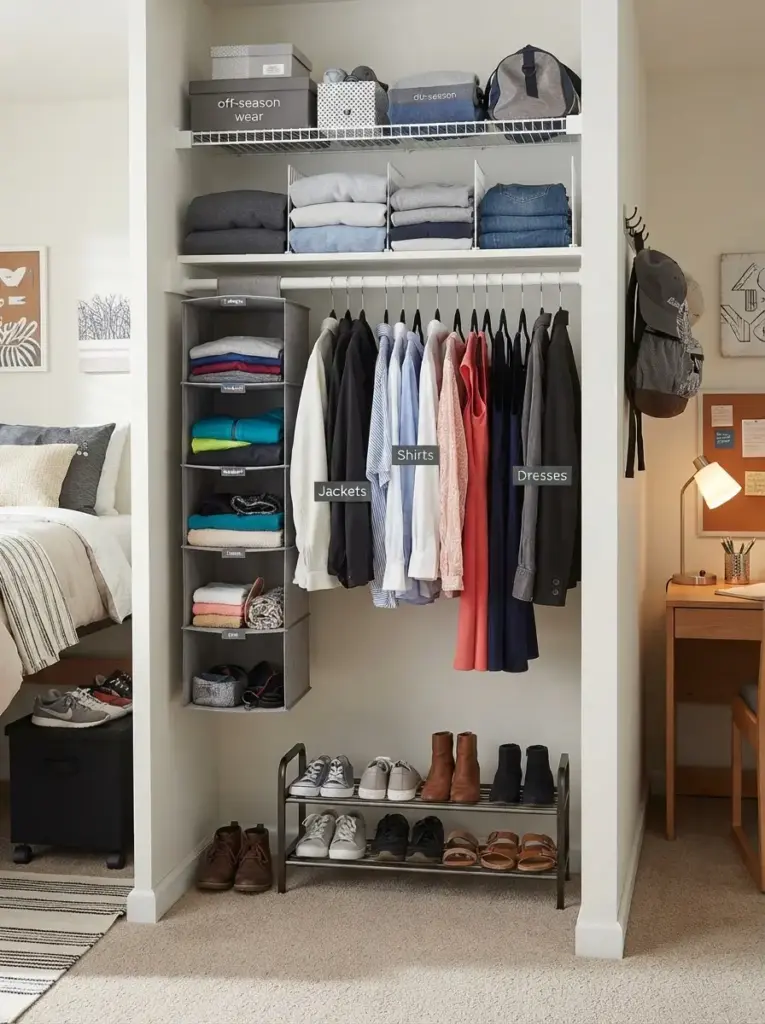 Organize Clothes with a Simple Closet System