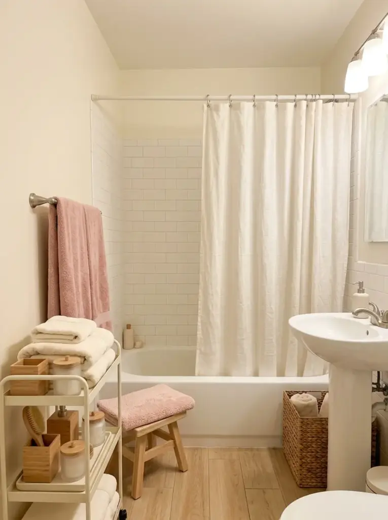 Pair Pink With Warm White for a Clean Look