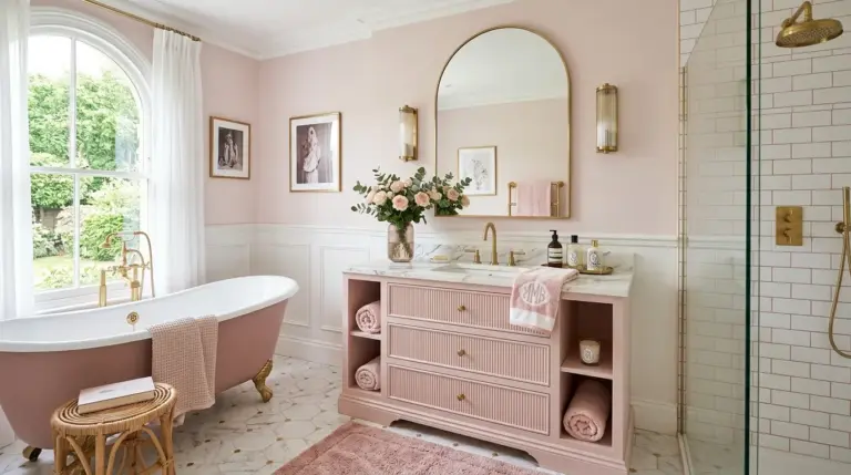 Pink Bathroom Decor Ideas That Feel Pretty and Polished