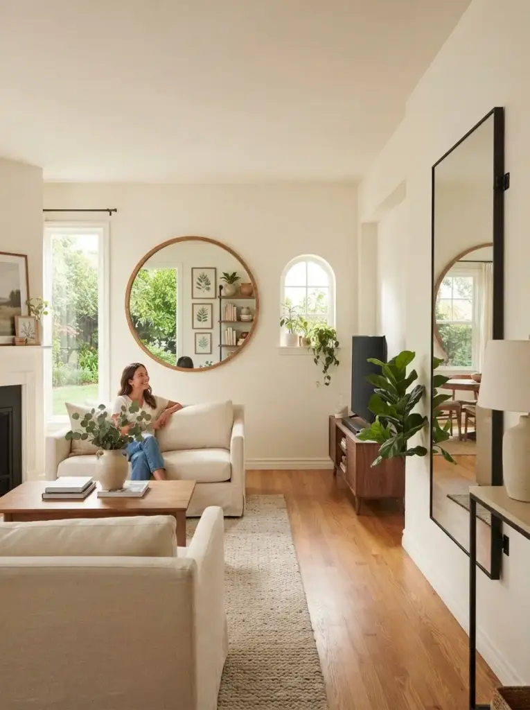 Place Mirrors Where They Reflect Something Useful