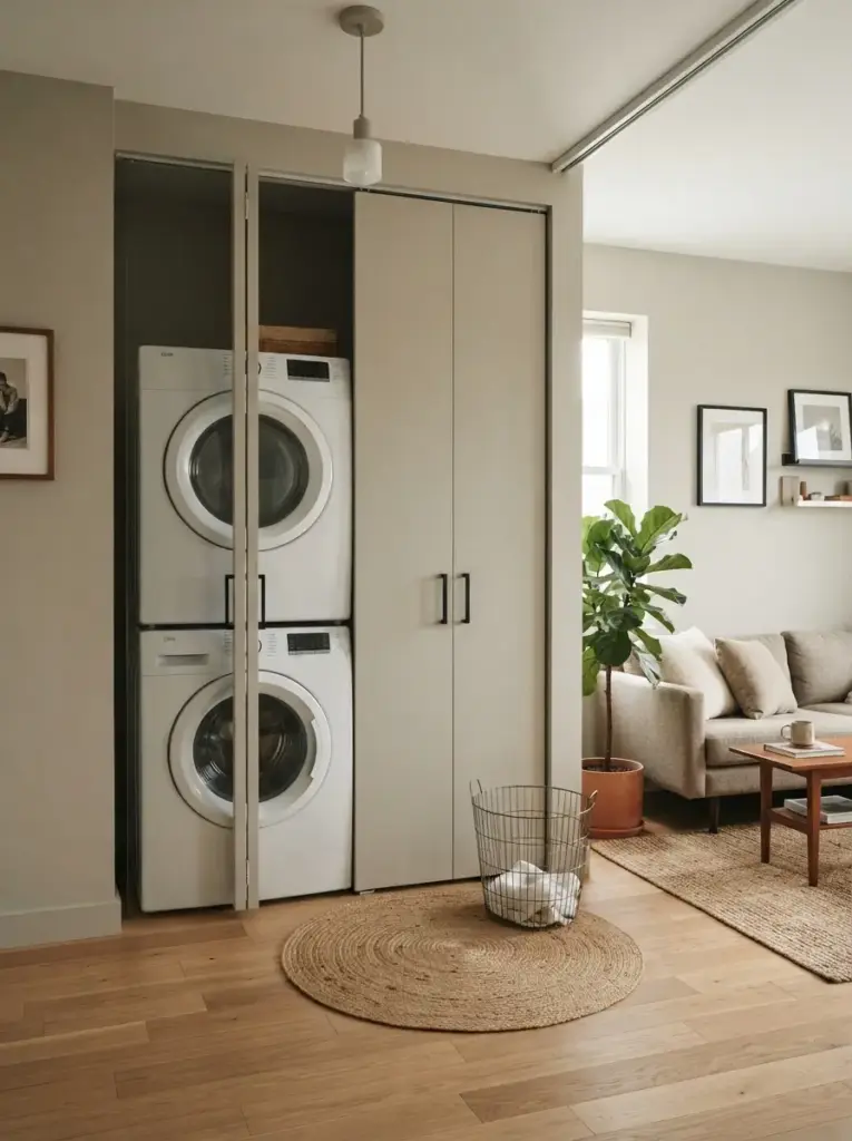 Place the Laundry Zone Behind Folding Doors