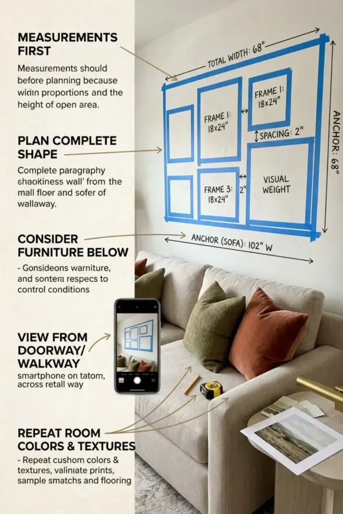 Plan the Wall Before Buying Artwork