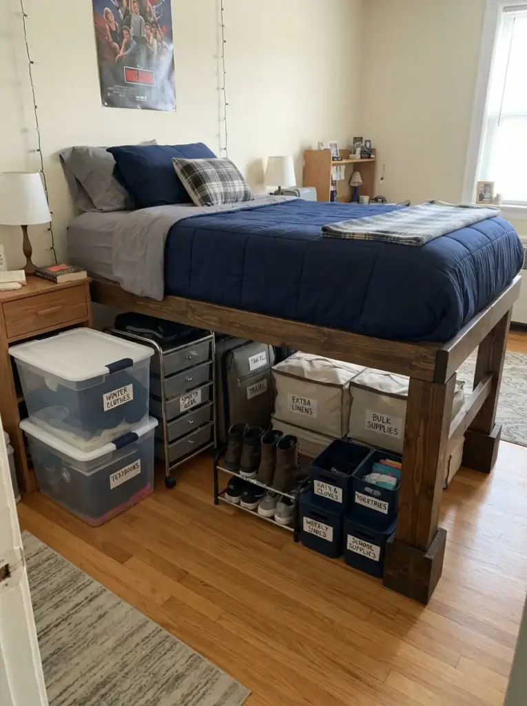 Raise the Bed to Create Hidden Storage