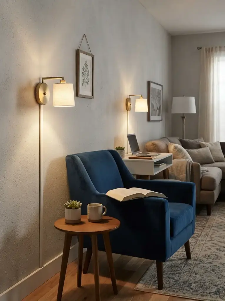 Replace a Floor Lamp with Plug-In Wall Lights