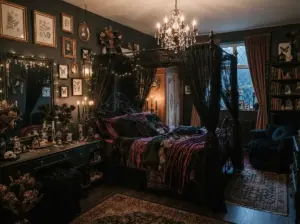Romantic Goth Bedroom Ideas for Dark Feminine Rooms