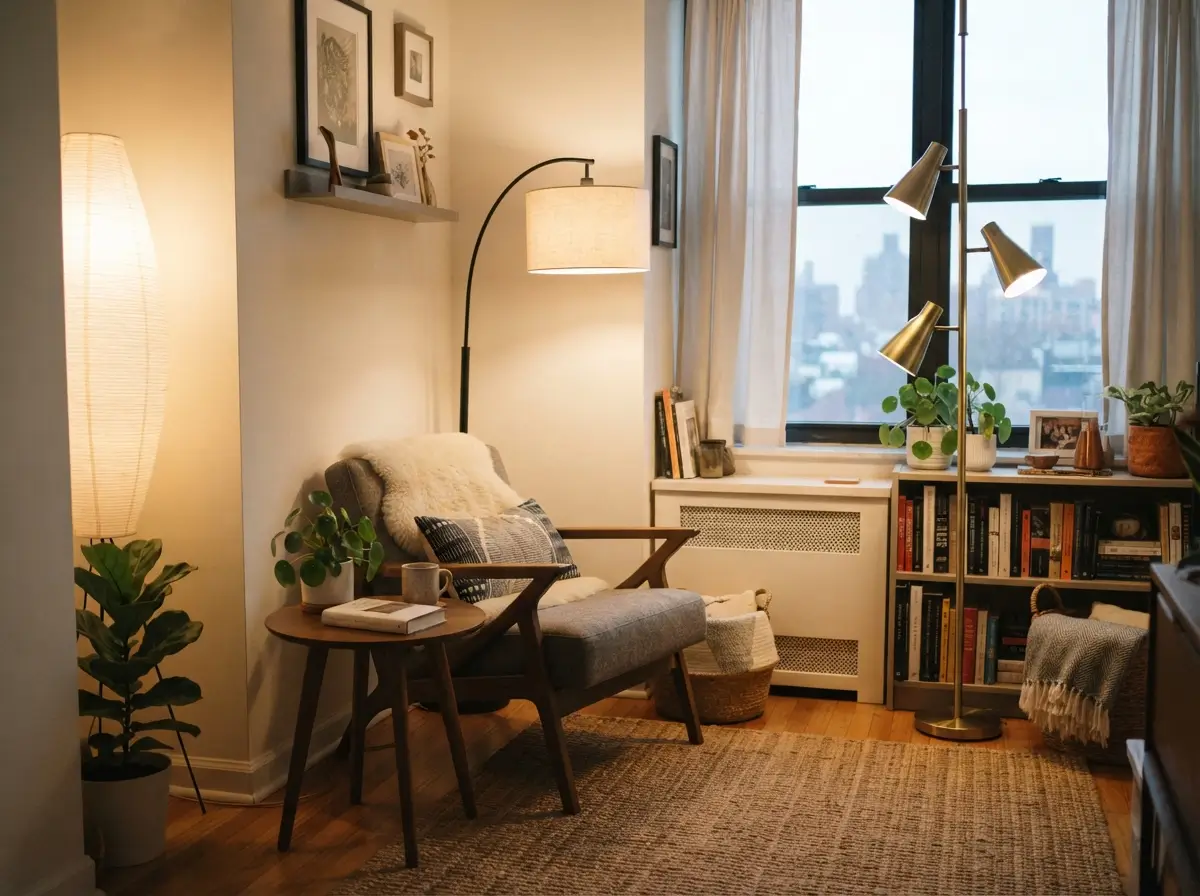 Small Apartment Floor Lamp Ideas for Compact Rooms