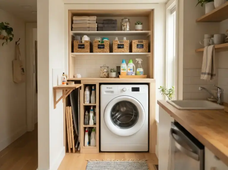 Small Apartment Laundry Corner Ideas for Tiny Homes