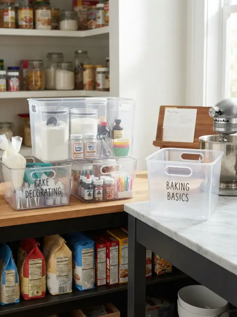 Store Baking Supplies in One Portable Station