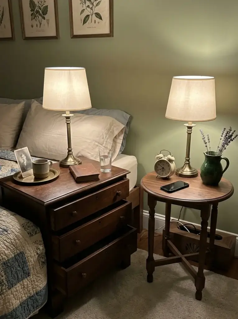 Style Nightstands With Useful Vintage Pieces