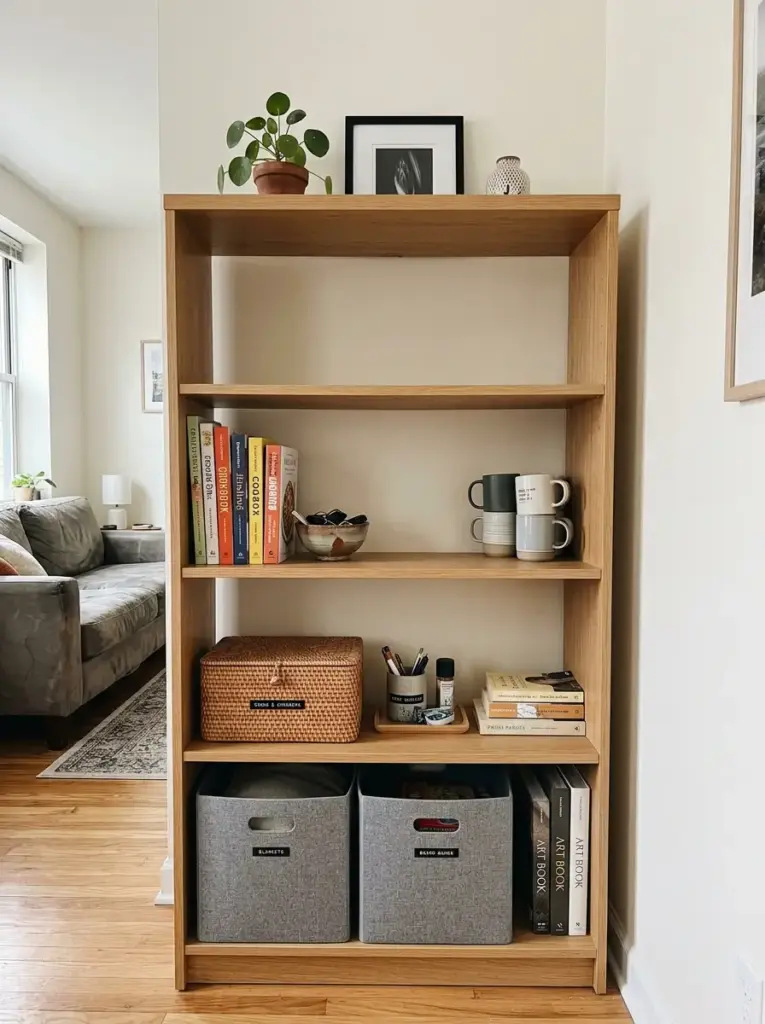 Style Open Shelves With Fewer Better Choices