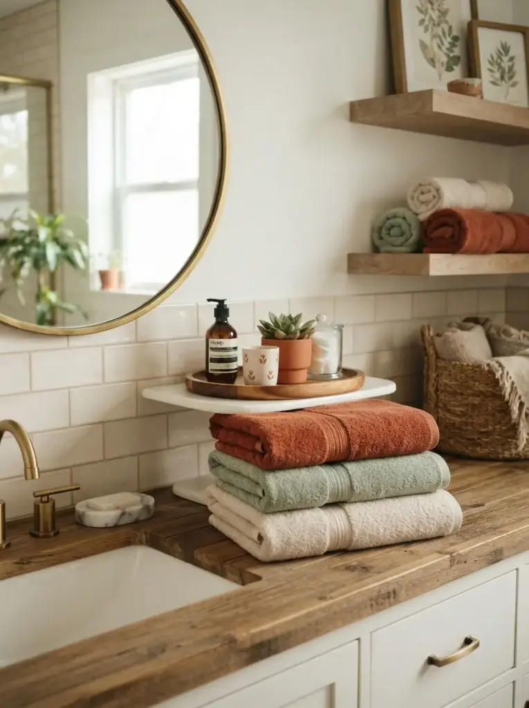 Style Towels as Part of the Color Scheme