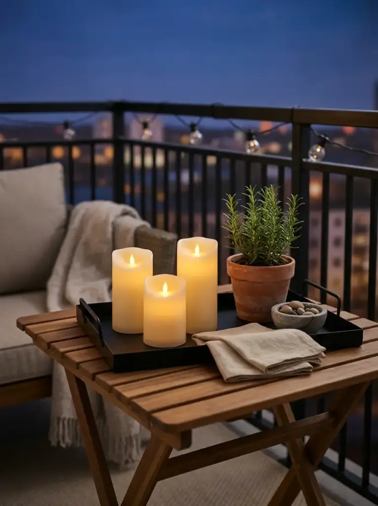 Style a Candle Tray With Safe Flameless Candles