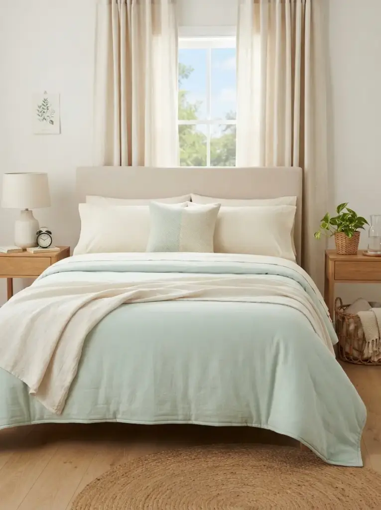 Style the Bed With Three Main Layers