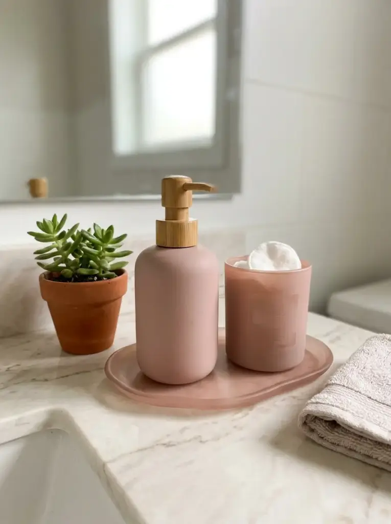 Style the Countertop With Pink in Small DosesStyle the Countertop With Pink in Small Doses