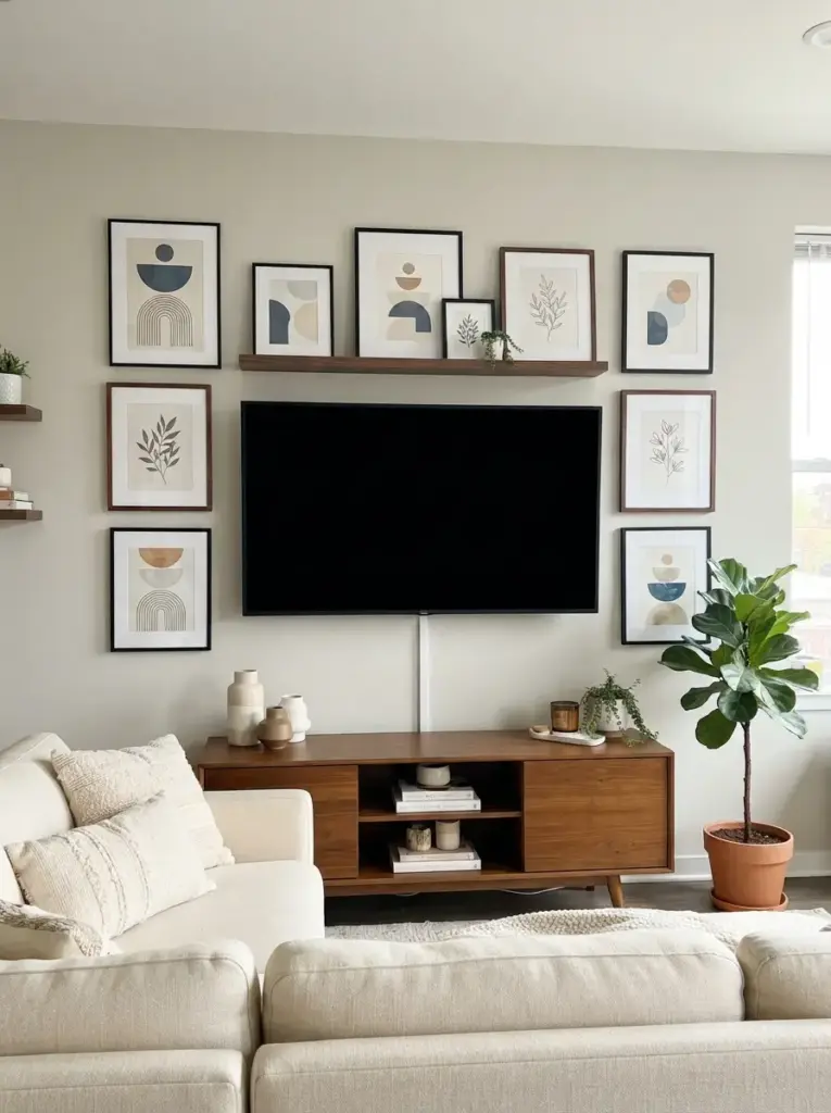 Style the Wall Around the Television
