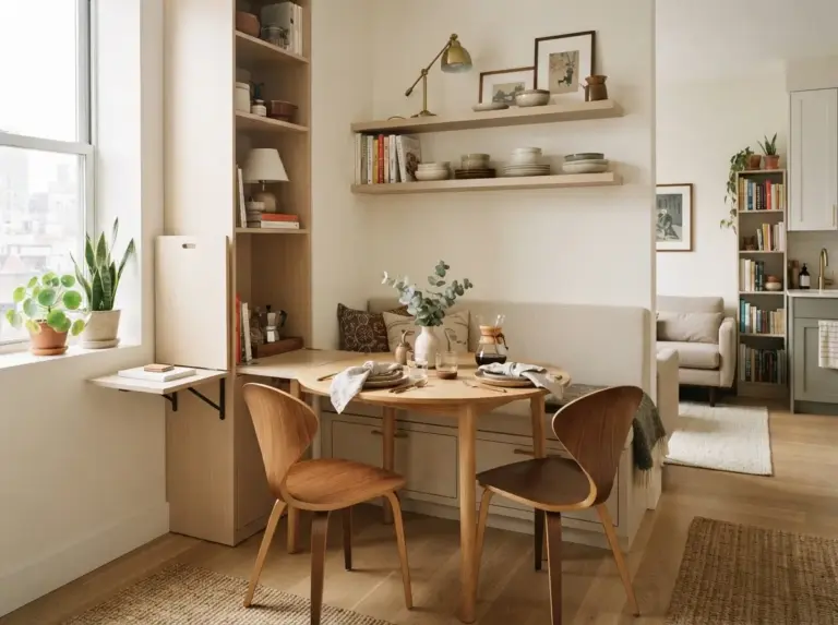Tiny Apartment Dining Nook Ideas With Clever Space Hack