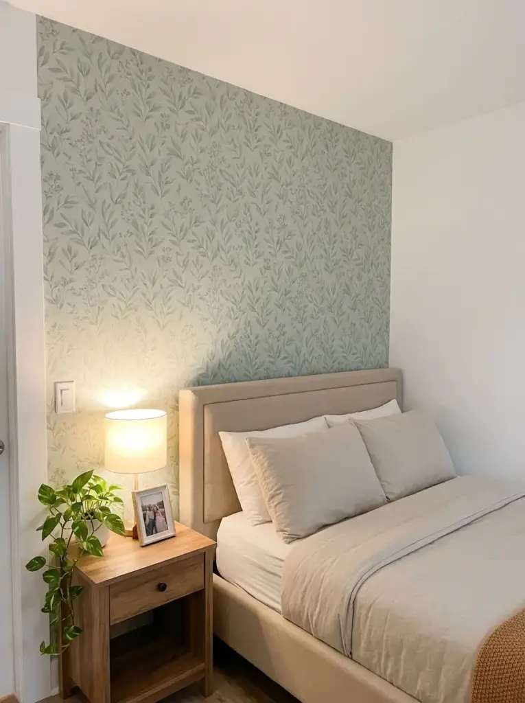 Try removable wallpaper or peel-and-stick panels