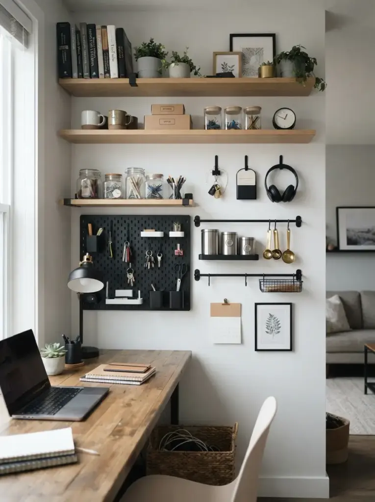 Turn blank walls into vertical storage