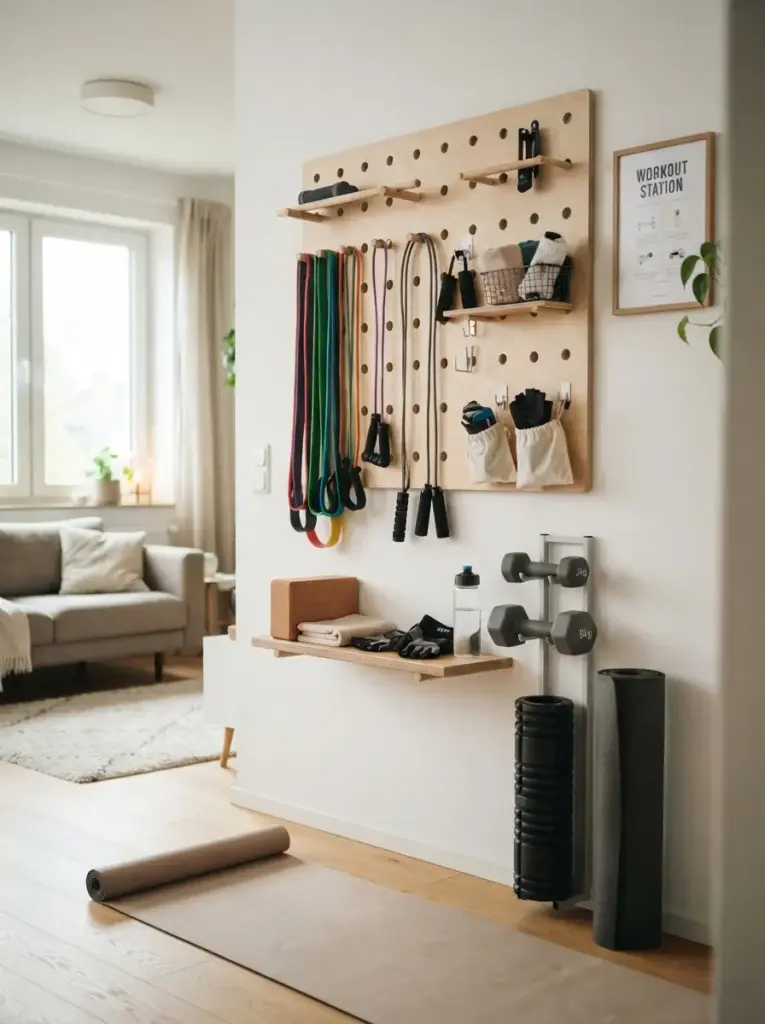Use A Wall Mounted Storage System For Equipment
