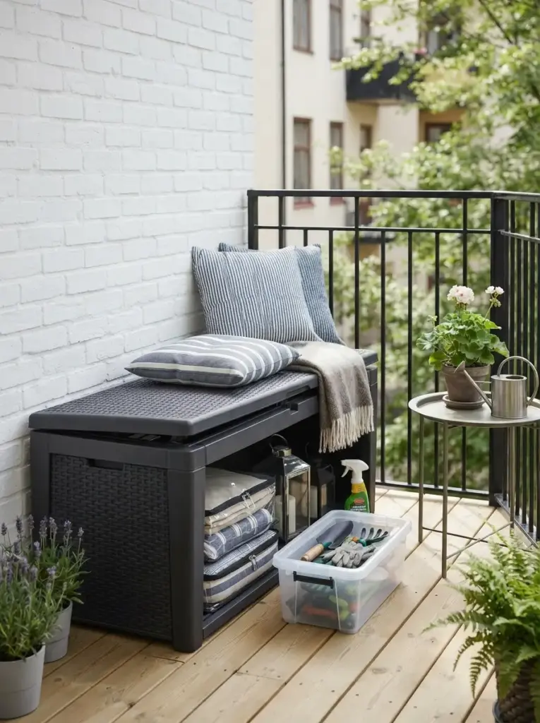 Use Built-In or Hidden Storage Seating