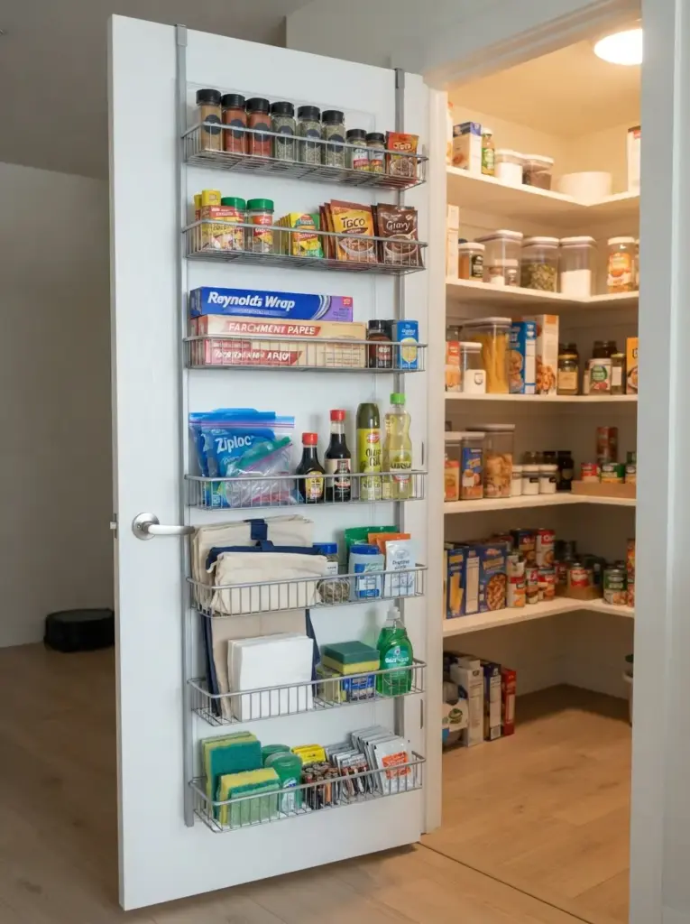 Use Door Space for Lightweight Essentials