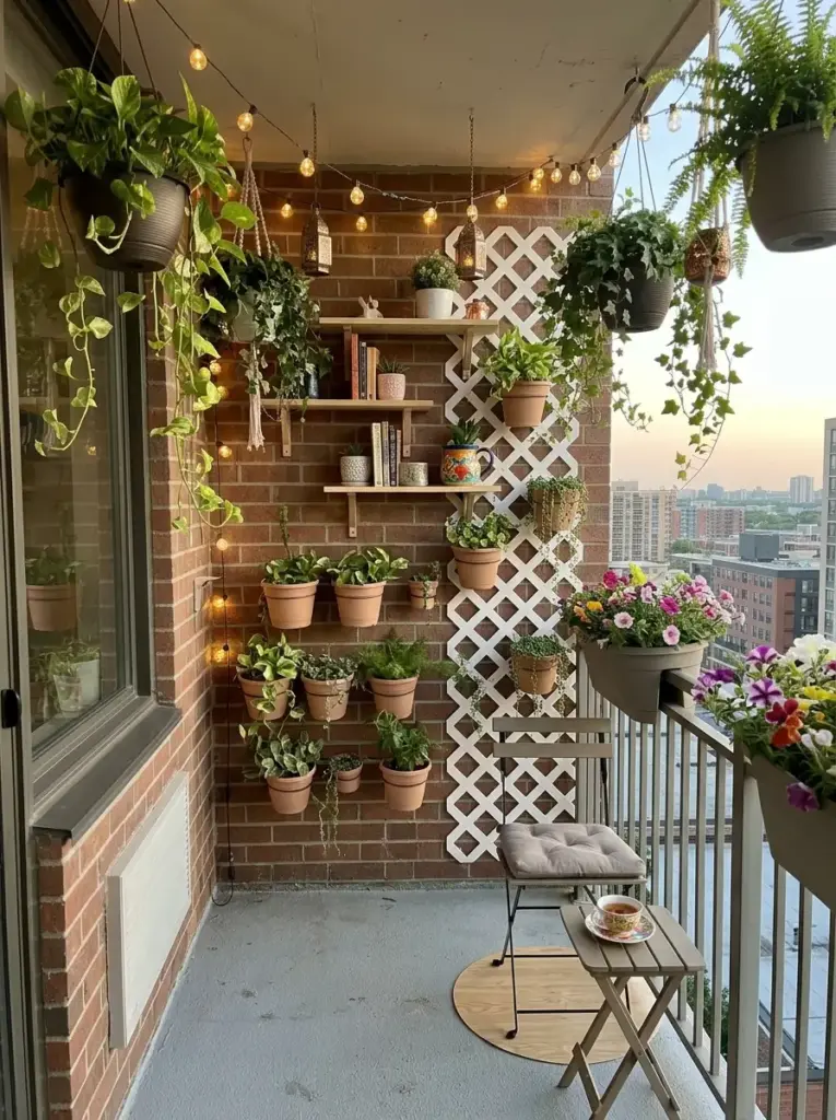 Use Hanging Decorations to Save Floor Space