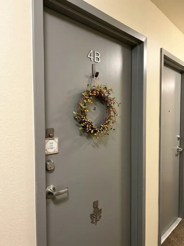 Use Magnetic Decor If Your Door Is Metal