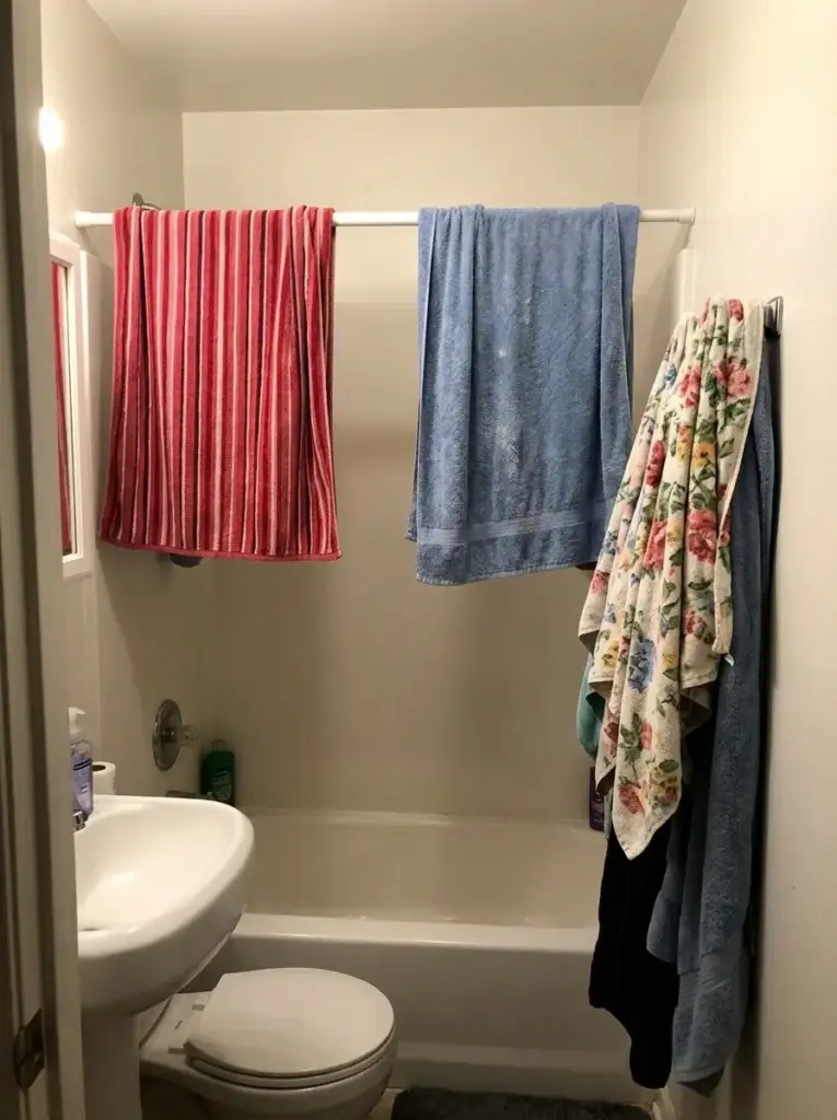 Use Matching Towels for a Cleaner Look