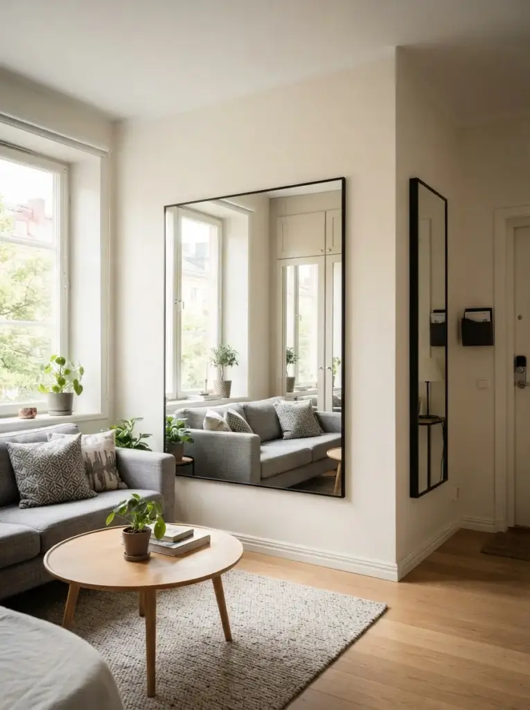 Use Mirrors to Add Depth and Reflect Light