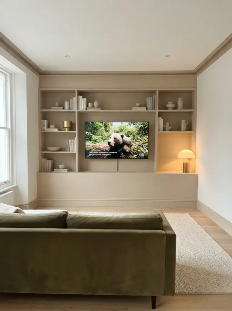 Use One Calm Color Across the Entire Wall