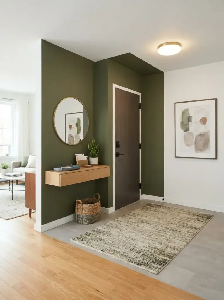 Use Paint or Removable Wallpaper to Define the Area