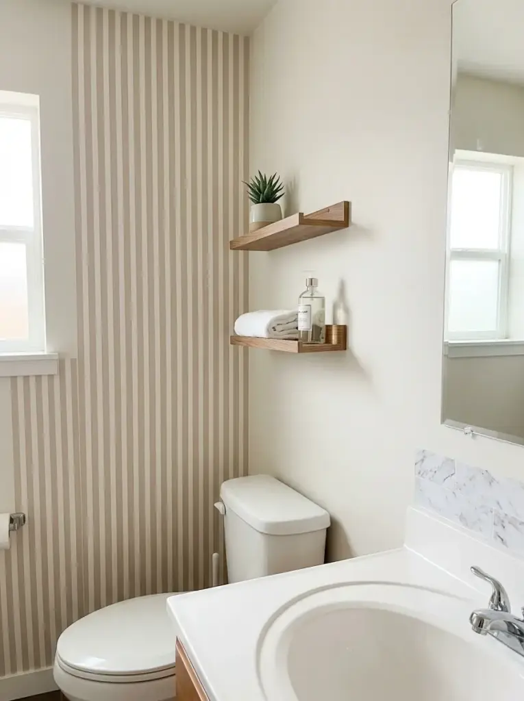 Use Peel-and-Stick Wallpaper or Tile Accents