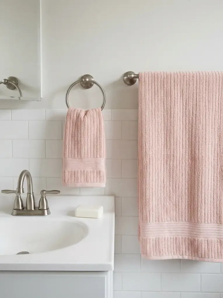 Use Pink Towels for a Low-Risk Refresh